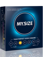 3 x MY.SIZE Condoms - Size 53