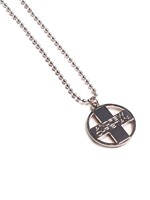 Cross Pendant Designer Necklace - Silber