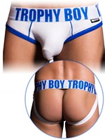 Trophy Boy Brief Jock - White