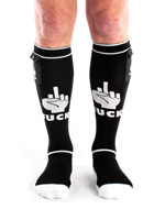 Fuck Party Socks with Pockets - Black/white