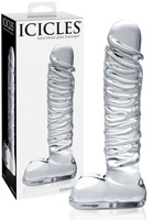 Icicles No. 63 - Hand Blown Glass Massager - package damaged